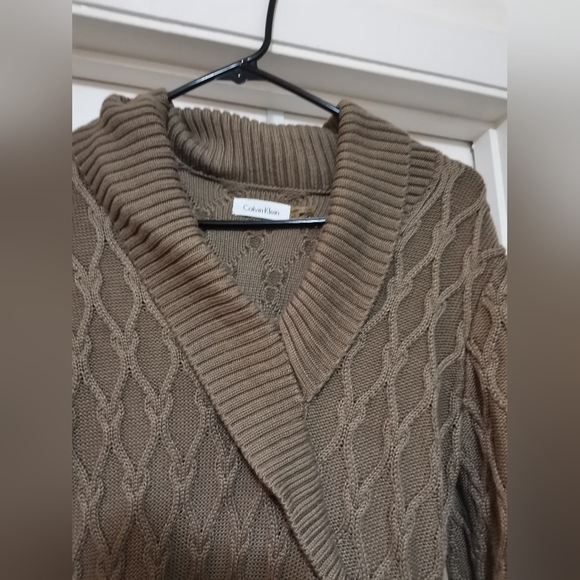 Calvin Klein NWOT Cable Knit Sweater Dress - Picture 6 of 8